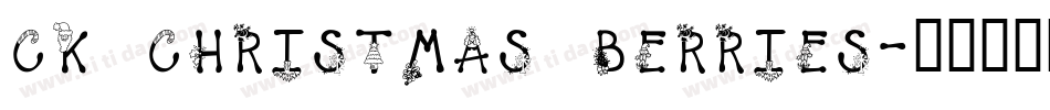 CK Christmas Berries字体转换